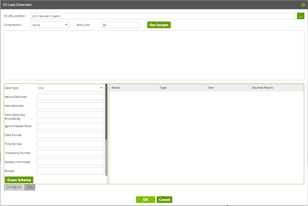 Using the S3 Load Component and S3 Load Generator tool in Matillion ETL